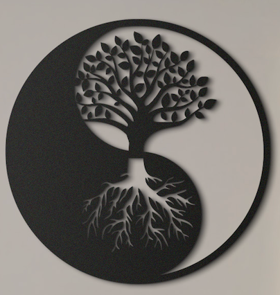 Yin Yang Tree Decor Table